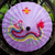 Sonnenschirm aus Saa-Papier - Lavendelfarbener Saa-Papierschirm mit Drachenmalerei