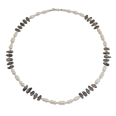 Cultured pearl strand necklace, 'Ideal Beauty' - Cultured pearl strand necklace