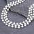 Cultured pearl long strand necklace, 'White Frost' - Cultured Pearl Necklace