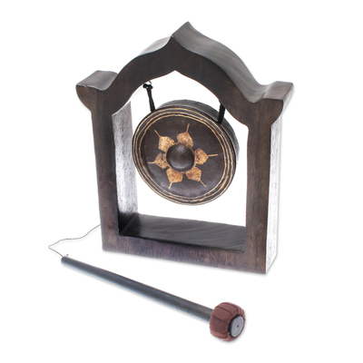 Brass gong, 'Temple Tam-Tam' - Brass gong