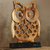 Wood sculpture, 'Adorable Owl' - Hand-carved Wood Sculpture (image 2) thumbail