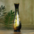 Lacquered decorative wood vase, 'Golden Orchid' - Hand Crafted Thai Lacquered Vase Gold Leaf Orchid (image 2) thumbail