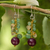 Citrine cluster earrings, 'Sweet Berries' - Handcrafted Citrine and Quartz Cluster Earrings thumbail