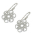 Sterling silver dangle earrings, 'Frozen Snowflakes' - Women's Sterling Silver Earrings Artisan Jewelry (image 2b) thumbail