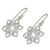 Sterling silver dangle earrings, 'Blossoming Snowflakes' - Artisan Jewellery Women's Sterling Silver Earrings