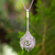 Sterling silver pendant necklace, 'Peacock Art' - Sterling Silver Jewelry Artisan Crafted Necklace (image 2) thumbail