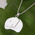 Sterling silver pendant necklace, 'Baby Elephant' - Elephant Jewellery Sterling Silver Necklace
