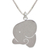 Sterling silver pendant necklace, 'Sleepy Elephant' - Sterling Silver Necklace Elephant Jewelry fromThailand