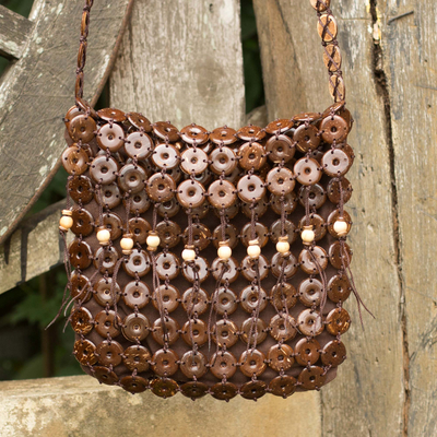 Coconut shell shoulder bag, Eco Nature