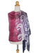 Silk batik shawl, 'Ocean Hyacinth' - Hand Painted Silk Batik Shawl (image 2c) thumbail
