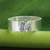 Sterling silver band ring, 'Love for Life' - Elephant jewellery Sterling Silver Band Ring thumbail