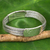 Men's sterling silver bracelet, 'Winter Wheat' - Men's Thai Sterling Silver Braided Bracelet and Medallion thumbail