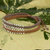 Braided wristband bracelet, 'Khaki Brown Urban Siam' - Artisan Crafted Braided Bracelet with Silver Plated Beads thumbail