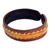 Men's leather cuff bracelet, 'Solar Warrior' - Artisan Crafted Leather Bracelet for Men (image 2b) thumbail