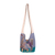 Cotton batik sling bag, 'Thai Hummingbird' - Purple Cotton Sling Handbag from Thailand thumbail