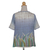 Cotton batik blouse, 'Forest Owl' - Cotton Batik Owl Print Blouse (image 2c) thumbail