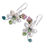 Pearl flower earrings, 'Frangipani Glam' - Pearls and Gems Earrings Artisan Crafted Thai Jewelry (image 2b) thumbail