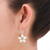 Pearl flower earrings, 'Frangipani Glam' - Pearls and Gems Earrings Artisan Crafted Thai Jewelry (image 2c) thumbail
