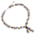 Y-Halskette aus Peridot und Amethyst, 'Spring Iris' - Thailändische Perlenkette aus Amethyst und Peridot