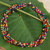 Wood torsade necklace, 'Chiang Mai Belle' - Wood Beaded Necklace in Rainbow Colors thumbail