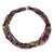 Wood torsade necklace, 'Chiang Mai Belle' - Wood Beaded Necklace in Rainbow Colors (image 2a) thumbail