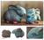 Celadon ceramic figurines, 'Bunny Rabbits' (pair) - 2 Celadon Ceramic Rabbit Figurines in Turquoise thumbail