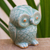 Celadon ceramic figurine, 'Little Blue Owl' - Blue Celadon Ceramic Owl Figurine (image 2) thumbail