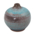 Ceramic bud vase, 'Turquoise Realm' (medium) - Ceramic Bud Vase Crafted by Hand (medium)