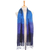 Silk scarf, 'Blues Evolution' - Blue and Purple Tie Dye Thai Silk Scarf (image 2b) thumbail