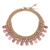Rhodonite and chalcedony choker, 'Fantastic Pink' - Choker Necklace with Rhodonite and Aventurine thumbail
