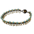 Brass anklet, 'Blue Dancer' - Brass Anklet Blue Quartz Artisan Crafted Jewelry (image 2a) thumbail