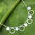 Sterling silver pendant necklace, 'Magical Moons' - Fair Trade Sterling Silver Necklace Thai Jewelry (image 2) thumbail