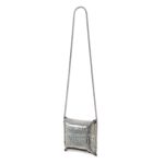 Sterling silver plated shoulder bag, 'Thai Weavings' - Silver Plated Petite Woven Shoulder Bag