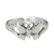 Sterling silver toe ring, 'Moonlit Butterfly' - Toe Ring in Sterling Silver Thai Artisan Jewelry