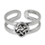 Sterling silver toe ring, 'Mandarin Walk' - Lucky Knot Toe Ring Sterling Silver Artisan Jewelry (image 2a) thumbail