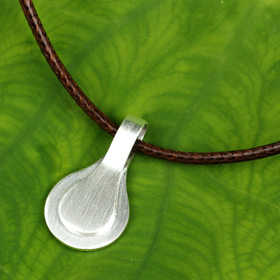 Men's sterling silver pendant necklace, 'Non Plus Ultra' - Fair Trade Sterling Silver Necklace for Men Jewellery