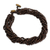 Wood torsade necklace, 'Sukhothai Belle' - Brown Torsade Necklace Wood Beaded Jewelry