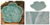 Celadon ceramic serving plate, 'Light Blue Vanda' - Floral Celadon Ceramic Serving Plate