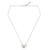 Sterling silver pendant necklace, 'Triangle Trio' - Thai Modern Handmade Sterling Silver Pendant Necklace