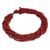 Wood torsade necklace, 'Bangkok Belle' - Red Torsade Necklace Wood Beaded Jewelry (image 2b) thumbail