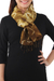 Silk scarf, 'Olive Mystique' - Silk Tie Dye Scarf from Thailand (image 2c) thumbail