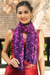 Silk scarf, 'Amethyst Mystique' - Silk Tie Dye Scarf from Thailand (image 2) thumbail