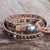 Jasper wrap bracelet, 'Inner Harmony' - Multi-colored Jasper and Leather Wrap Bracelet (image 2) thumbail