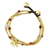 Carnelian beaded bracelet, 'Thai Elephant Charm' - Brass Bracelet Carnelian Gems Beaded Jewelry (image 2b) thumbail