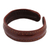 Men's leather cuff bracelet, 'Solar Soul' - Brown Leather Cuff Bracelet for Men Hand-crafted in Thailand (image 2b) thumbail