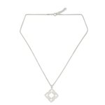 Sterling silver pendant necklace, 'Kaleidoscope Heart' - Fair Trade Sterling Silver Necklace