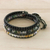 Multi-gemstone wrap bracelet, 'The Season' - Onyx Jasper Agate Silver Wrap Bracelet Artisan Crafted (image 2b) thumbail