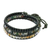 Multi-gemstone wrap bracelet, 'The Season' - Onyx Jasper Agate Silver Wrap Bracelet Artisan Crafted (image 2d) thumbail