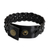 Men's braided leather bracelet, 'Midnight Paths' - Men's Artisan Crafted Braided Leather  Bracelet (image 2c) thumbail