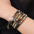 Jasper and onyx wrap bracelet, 'Thai Autumn' - Hand Beaded Jasper and Onyx Wrap Bracelet (image 2j) thumbail